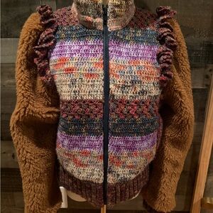 Sea Felicity Knit Crochet Combo Jacket